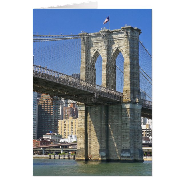 USA, New York, New York City. Brooklyn Bridge (Vorne)
