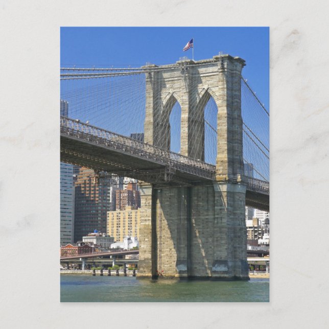 USA, New York, New York City. Brooklyn Bridge Postkarte (Vorderseite)