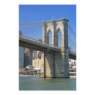 USA, New York, New York City. Brooklyn-Brücke Fotodruck