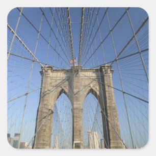 USA, New York, New York City, Brooklyn: Quadratischer Aufkleber