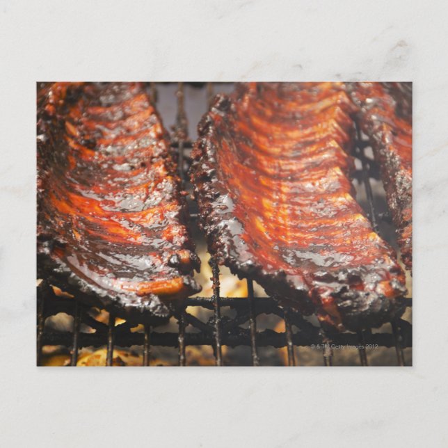 USA, New York, New York City, Spareribs Postkarte (Vorderseite)