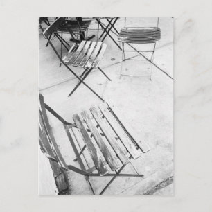 USA, NEW YORK: New Yorker Caféstühle, Postkarte