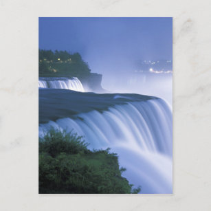 USA, New York, Niagara Falls. American Falls in Postkarte