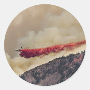 USA, Nordamerika, Colorado, Boulder, Flagstaff Runder Aufkleber