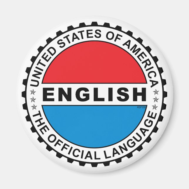 USA Offiziell Language Language Magnet (Vorne)