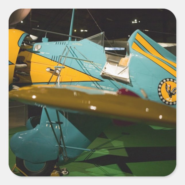 USA, Ohio, Dayton: US Air Force Museum und 2 Quadratischer Aufkleber (Vorderseite)