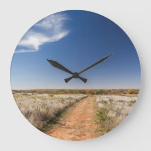 USA, Oklahoma, Black Kettle National Grasslands Große Wanduhr