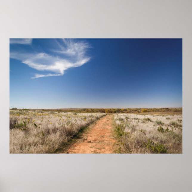 USA, Oklahoma, Black Kettle National Grasslands Poster (Vorne)
