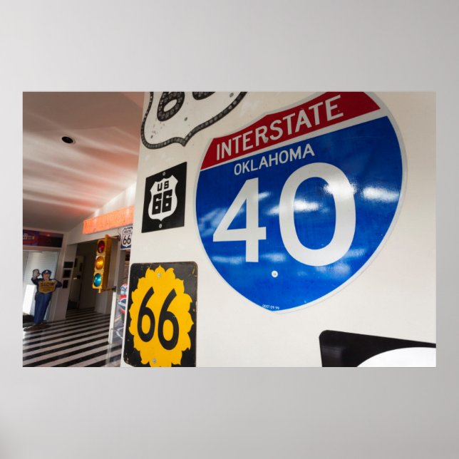 USA, Oklahoma, Clinton, Route 66 Museum Poster (Vorne)