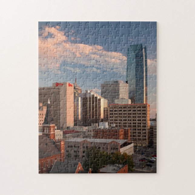 USA, Oklahoma, Oklahoma City, Elevated City Puzzle (Vertikal)