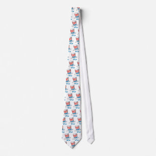 USA Onkel-Sam-Hut Krawatte