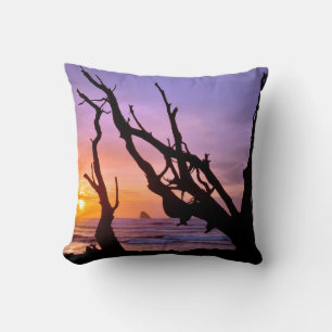 USA, Oregon, Cape Meares.Sonnenuntergang Kissen