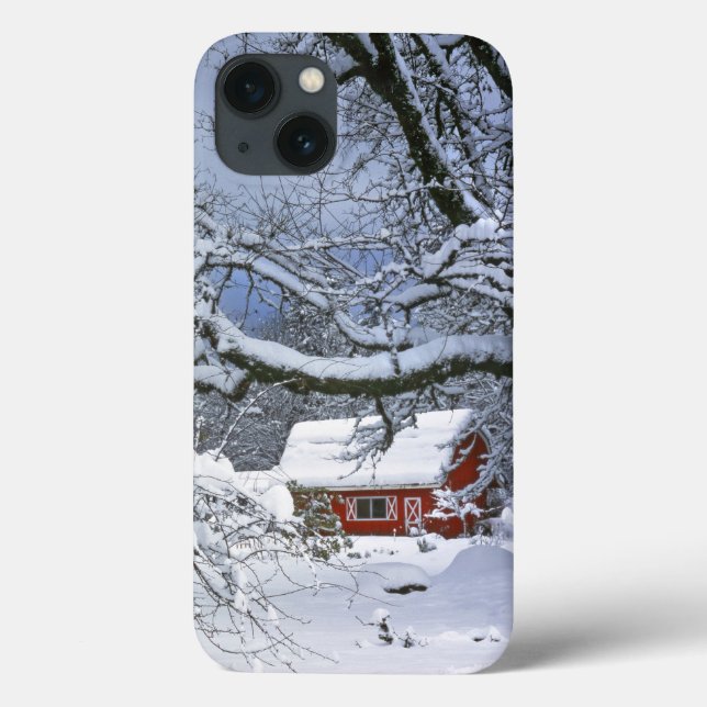 USA, Oregon, Clackamas County. Frischer Schnee Case-Mate iPhone Hülle (Rückseite)