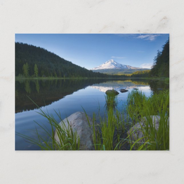 USA, Oregon, Clackamas Landkreis, View of Trillium Postkarte (Vorderseite)