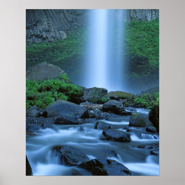 USA, Oregon, Columbia Gorge, Latourell Falls Poster (Vorne)