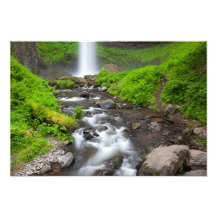 USA, Oregon, Columbia River Gorge, Latourell Fotodruck
