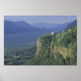 USA, Oregon, Columbia River Gorge NSA. Ansicht von Poster