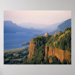 USA, Oregon, Columbia River. Sonnenuntergang bei C Poster