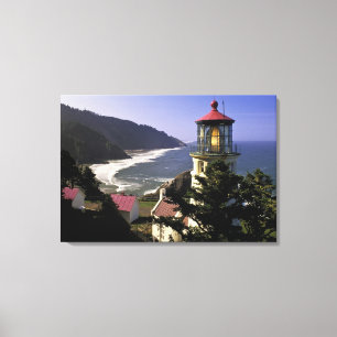USA, Oregon, Florence. Heceta Head Leuchtturm Leinwanddruck
