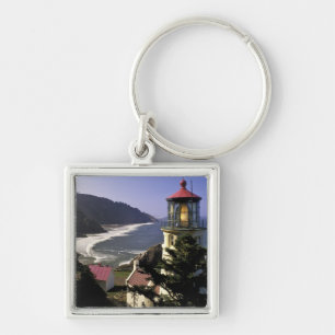 USA, Oregon, Florence. Heceta-Head-Leuchtturm Schlüsselanhänger