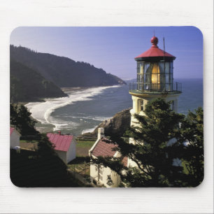 USA, Oregon, Florence. Leuchtturm Heceta Head Mousepad
