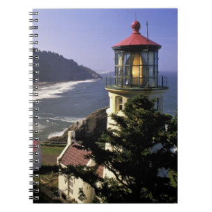 USA, Oregon, Florence. Leuchtturm Heceta Head Notizblock
