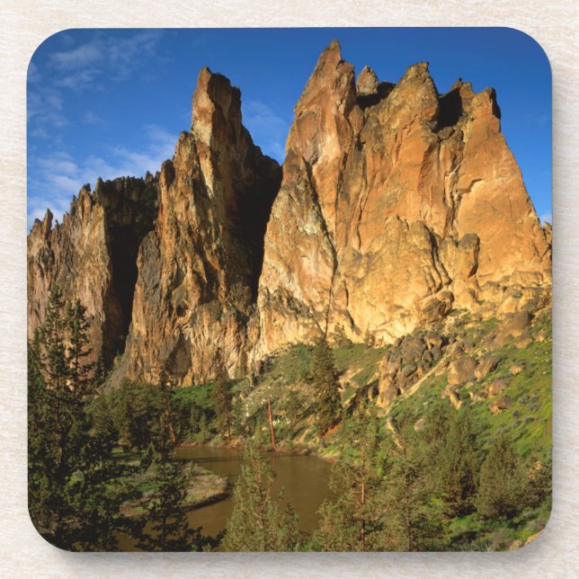 USA, Oregon, Granite Cliffs At Smith Rock Staat Getränkeuntersetzer (Vorderseite)