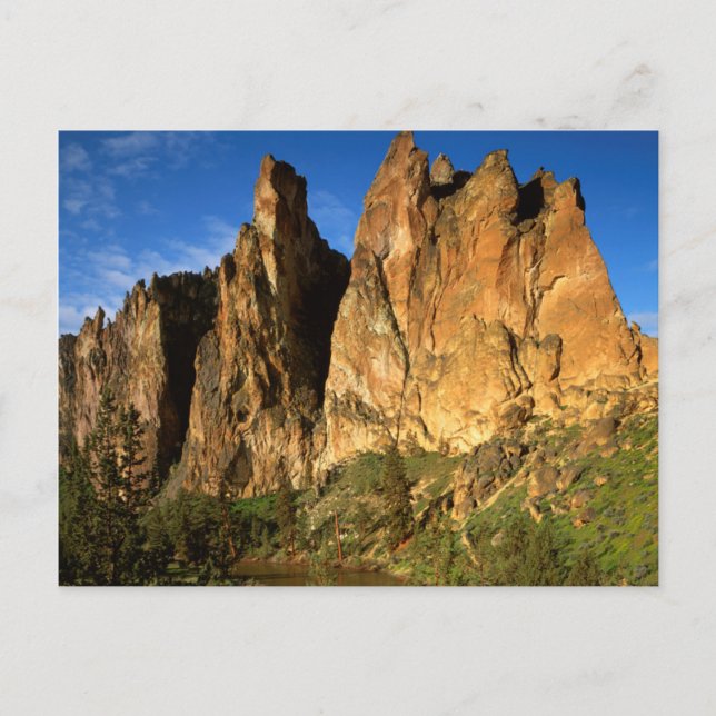 USA, Oregon, Granite Cliffs At Smith Rock Staat Postkarte (Vorderseite)