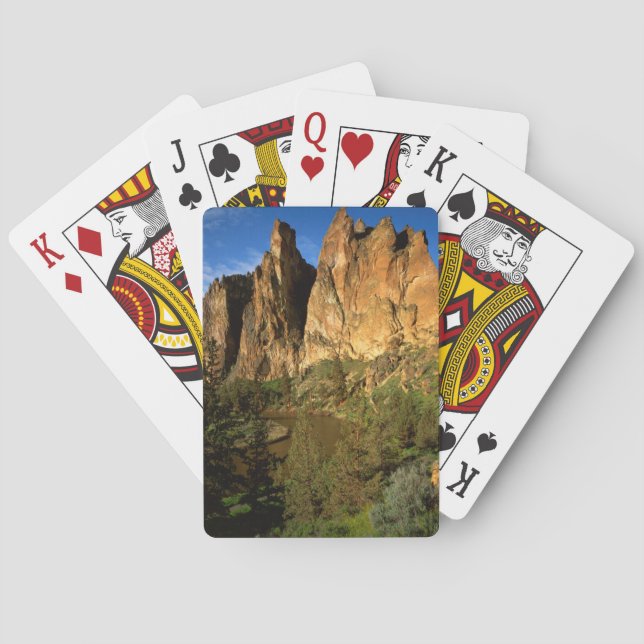 USA, Oregon, Granite Cliffs At Smith Rock Staat Spielkarten (Rückseite)