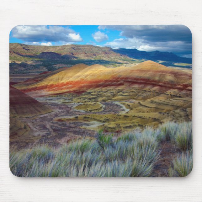 USA, Oregon. Landschaft der gestrichenen Hügel Mousepad (Vorne)