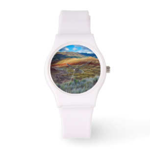 USA, Oregon. Landschaft der Painted Hills Armbanduhr