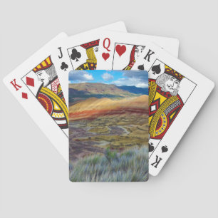 USA, Oregon. Landschaft der Painted Hills Spielkarten