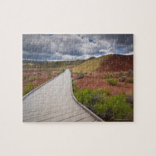 USA, Oregon, Mitchell, Bahn unter gemalt Puzzle