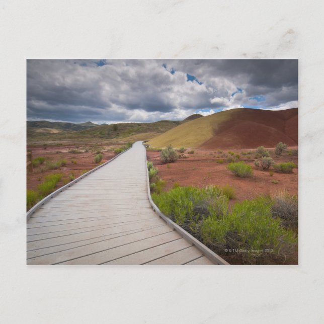 USA, Oregon, Mitchell, Pathway unter Painted Postkarte (Vorderseite)