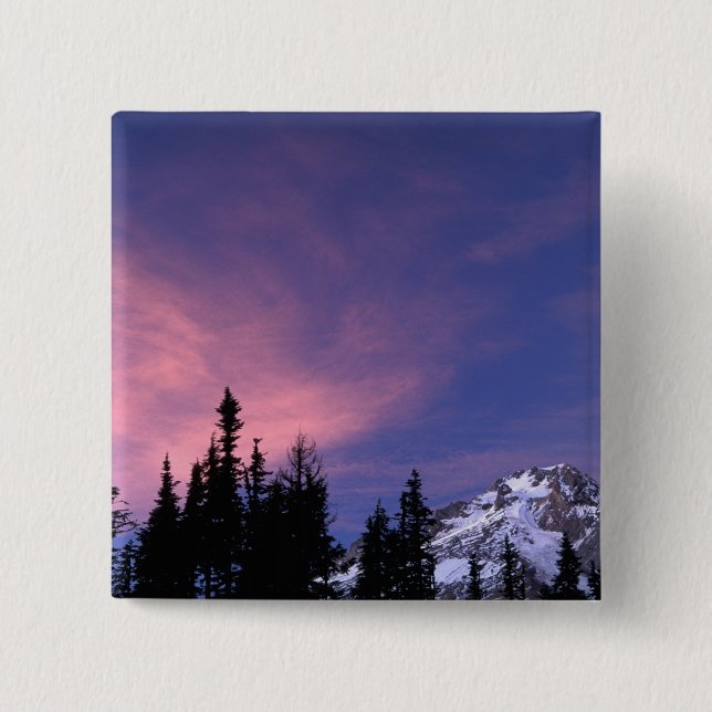 USA, Oregon, Mount Hood von Timberline Button (Vorderseite)