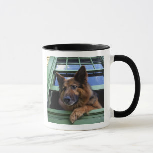 USA, Oregon, Portland. Griff mit langem Fell Tasse