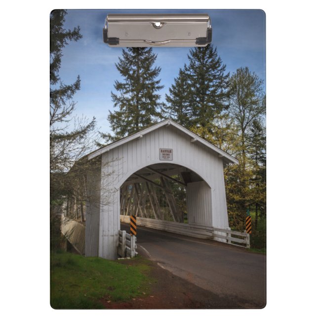 USA, Oregon, Scio, Hannah Bridge 2 Klemmbrett (Vorderseite)