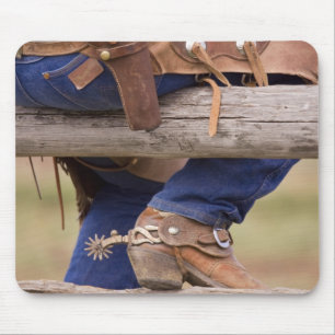 USA, Oregon, Seneca, Ponderosa Ranch. Cowboy Mousepad