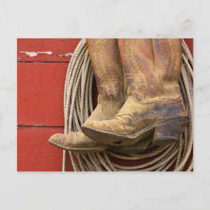 USA, Oregon, Seneca, Ponderosa Ranch. Von Nahem Postkarte