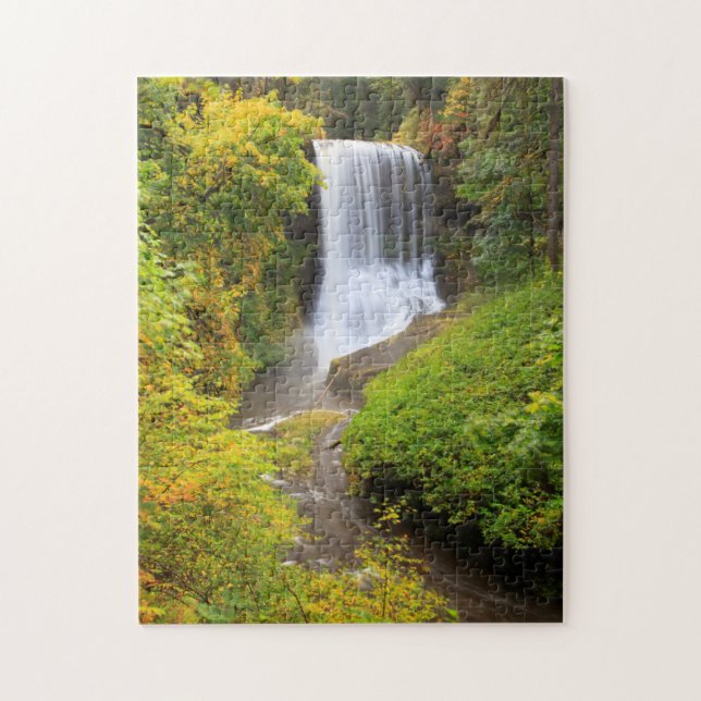 USA, Oregon, Silver Falls Staat Park 3 Puzzle (Vertikal)