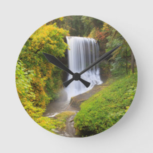 USA, Oregon, Silver Falls Staat Park 3 Runde Wanduhr