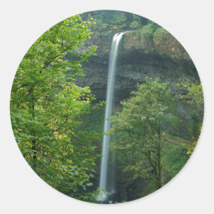 USA, Oregon, Silver Falls State Park Runder Aufkleber