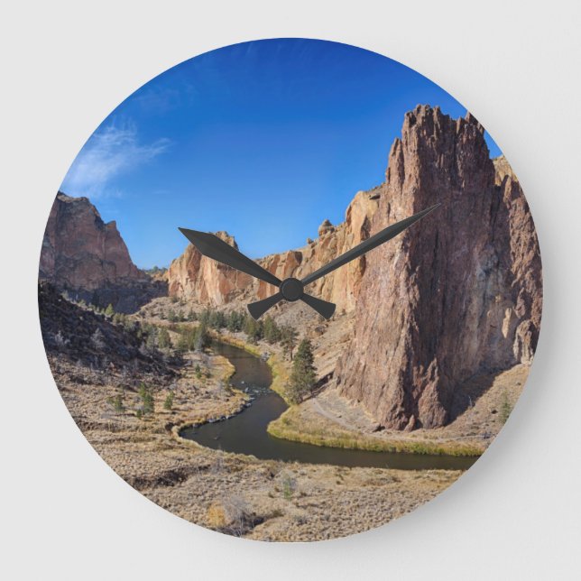 USA, Oregon, Smith Rock Staat Park Große Wanduhr (Vorderseite)