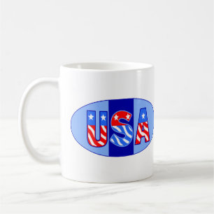 USA Oval Kaffeetasse