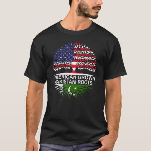 USA & Pakistane Fahnen American Ground Pakistani R T-Shirt