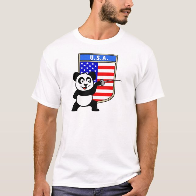 USA - Panda T-Shirt (Vorderseite)