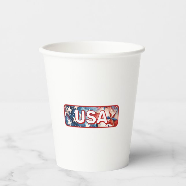 USA PAPPBECHER (Vorderseite)