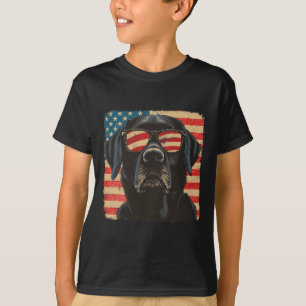 Usa Patriot 4. Juli Labrador Retriever Hund Frau T-Shirt