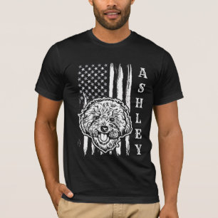 USA Patriot Bichon Frisé Hund US Haustier T-Shirt
