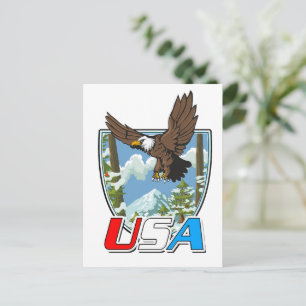 USA-Patriot-Logo Feiertagspostkarte